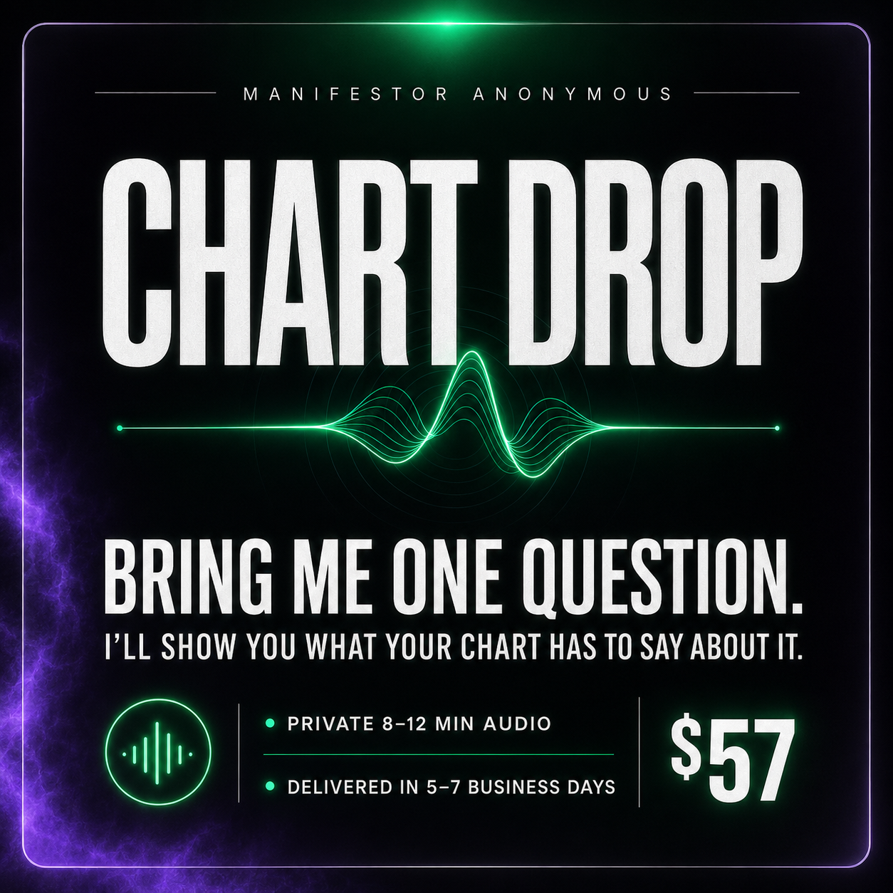 Manifestor Anonymous Chart Drop — bring me one question